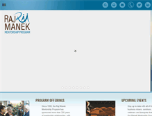 Tablet Screenshot of manekmentorship.sk.ca
